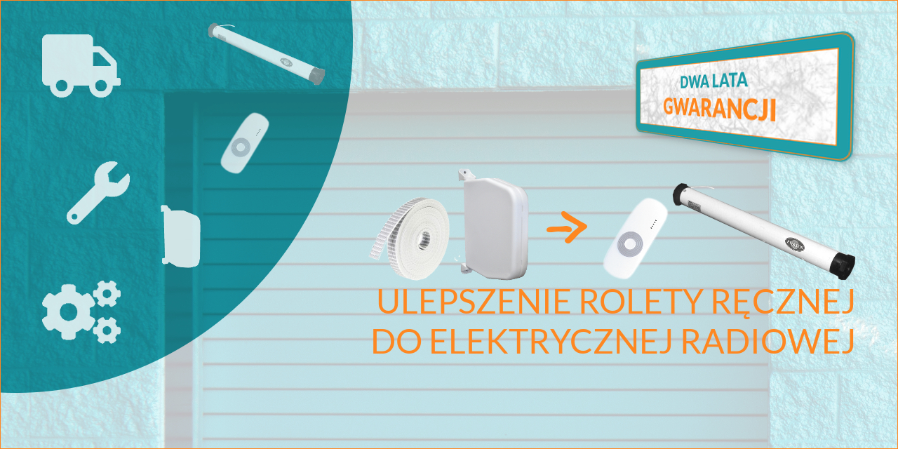 Bydgoski SERWIS Okien Drzwi i Rolet - Cennik napraw, konserwacji i serwisu rolet - ULEPSZENIE ROLETY RĘCZNEJ DO ELEKTRYCZNEJ RADIOWEJ